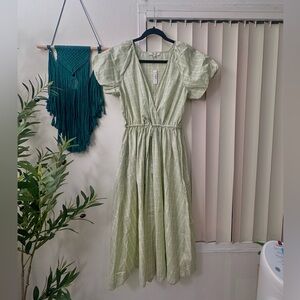 Madewell Plaid Midi Dress